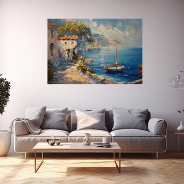 Mediterranean Sea Acrylic Painting
